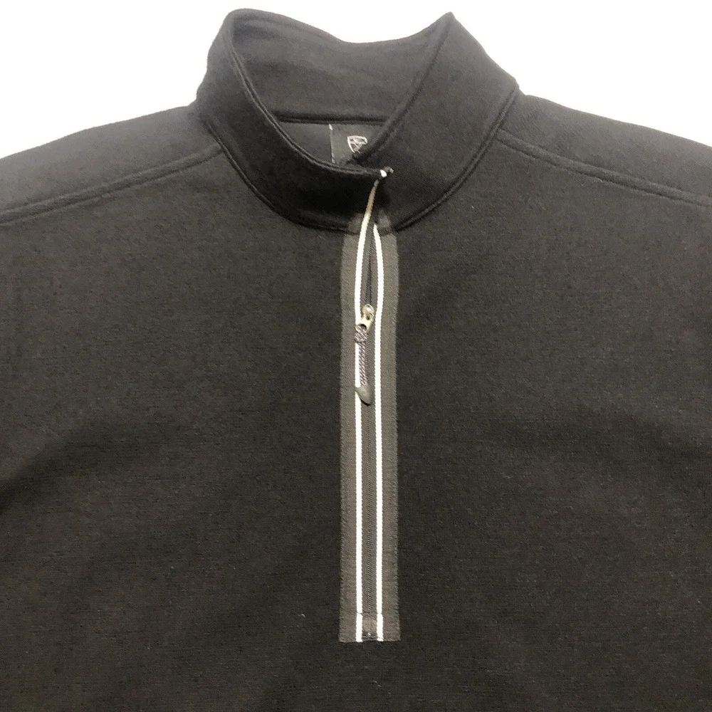Nike Golf Techwool Quarter Zip Sweater Black Size Large